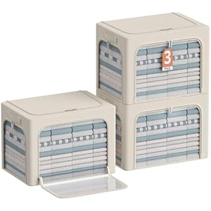 Cyhom ZY-3KSNX Unterbettkommode 3er-Pack Beige