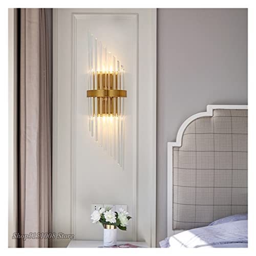 Lámpara de pared moderna dorada para iluminación de pasillos y salas 6