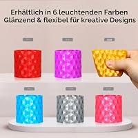 EONO Silk TPU Filament 1.75mm Flexibel & Glänzend wie Silk, Shore 95A TPU Silk Silber, 1KG Weiches, aber belastbares TPU für Mode, Deko & Funktionsteile – Ansicht 5