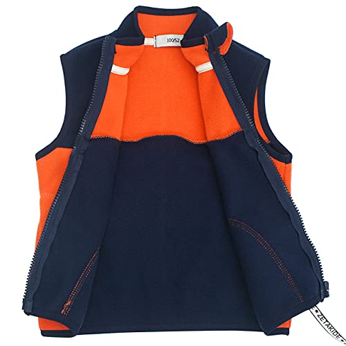 Boys Girls Vest Fleece Warm Vest Zipper Outerwear With Pocket Sleeveless Stand Collar Jacket Fall Winter Waistcoat #TOP1