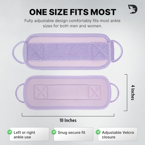 Image of DMoose Ankle Strap for Cable Machine - One Size Fit with Premium Padding, Workout Kickback Ankle Cuffs, Ankle Bands for Working Out, Booty Workouts, Leg Extension, Hip Abductors & Lower Body Exercises