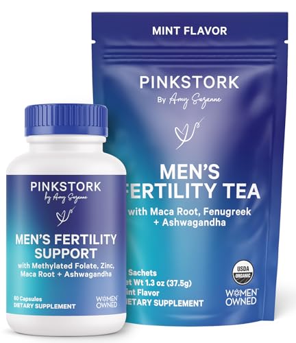 Blue Stork Men's Fertility Bundle – Fertility Support + Organic Tea