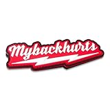 My Back Hurts PVC Patch - Funny Meme Patches, Military Tactical Morale Patch with Hook and Loop Fastener, Cute Patches for Backpacks, Military Uniforms, Jeans, Jackets, Vests, Hats & More