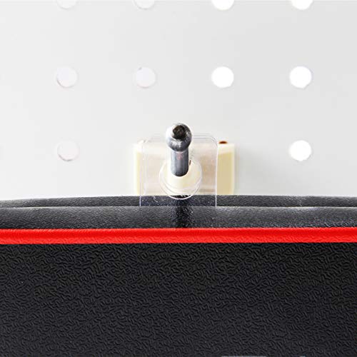 100 Clear Self Adhesive Economy Slot Hang Tab Tags 12Oz Limit Retail Hangers For Shop - Ideal Pegboard And Slatwall Accessories For Retail Display #TOP4