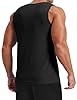 PINSPARK Men's Tank Top Sleeveless T-Shirt Breathable Muscle Shirts Slimming Bodybuilding Vest Quick Dry Gym Fitness Tops Ribbed Vests Tight Undershirt Black S #1