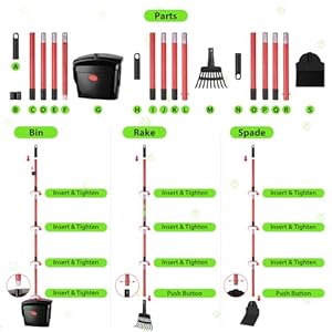 Pooper-Scooper-for-Large-Dogs-Heavy-Duty-Dog-Pooper-Scooper-for-Medium-Small-Dogs-with-Long-Handle-to-Clean-Pet-Waste-Swivel-Bin-Rake-Spade-with-40-Waste-Bags-for-Yard-OutdoorRed - Cucciolini Doodles   Pooper-Scooper-for-Large-Dogs-Heavy-Duty-Dog-Pooper-Scooper-for-Medium-Small-Dogs-with-Long-Handle-to-Clean-Pet-Waste-Swivel-Bin-Rake-Spade-with-40-Waste-Bags-for-Yard-OutdoorRed