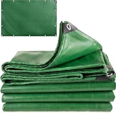 Telo/Telone Impermeabile Esterno - 3x5 METRI - ANTISTRAPPO - DURABILITA' 5 ANNI, Telo Copritutto Senza Elastici Inclusi, Telone Occhiellato Rinforzato, Verde, 110gr/mq