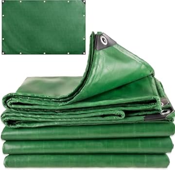 Telo/Telone Impermeabile Esterno - 3x5 METRI - ANTISTRAPPO - DURABILITA' 5 ANNI, Telo Copritutto Senza Elastici Inclusi, Telone Occhiellato Rinforzato, Verde, 110gr/mq