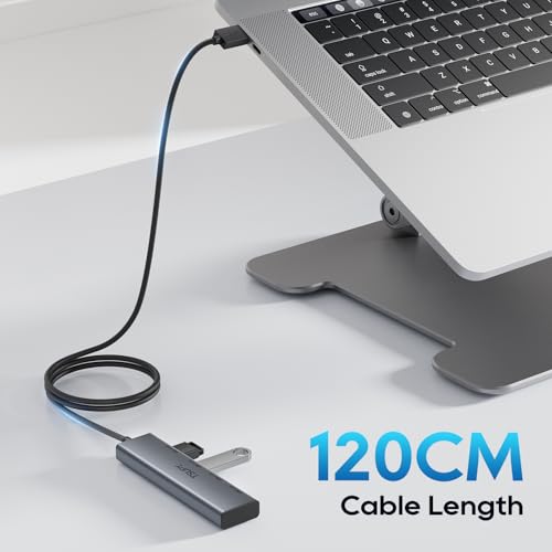 USB 3.0 Splitter HUB with 2 USB-C & 2 USB-A Port,Multi USB C USB A 3.0 Hub with 4FT Extended Cable,4 Ports USB Extender Multi USB Port Hub for Laptop, PC, Flash Drive, HDD,Printer, Mouse, Keyboard by TSUPY - Image 4