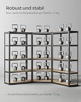 SONGMICS Eckregal-Set 5 Ebenen, Schwerlastregal, Metall – Ansicht 7