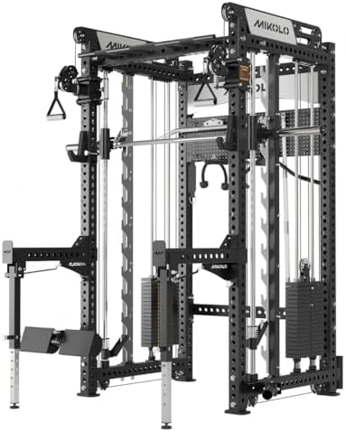 Mikolo Anubis-2.0 Smith Machine with Weight Stack, 3“×3” All-in-O...