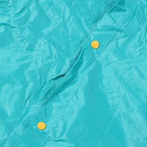 Capa de chuva infantil, tamanho L, jaqueta de chuva com botão frontal à prova de vento, para dia de