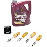 Motoröl 10W40 teilsynthetisch Mannol MN7812-4 4 Liter:. für die Schmierung von modernen Viertaktmotoren. stellt eine hervorragende Kupplungsfunktion sicher und verhindert Schlupf. hocheffektives teilsynthetisches Motoröl.