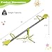 Costzon Teeter Totter Seesaw for Kids Outdoor, Preschool Swivel Seesaw Playground Equipment, 360 Degree Rotation, Indoor Outdoor Play Equipment for Toddlers, Suitable for Home, Backyard Gift Christmas
