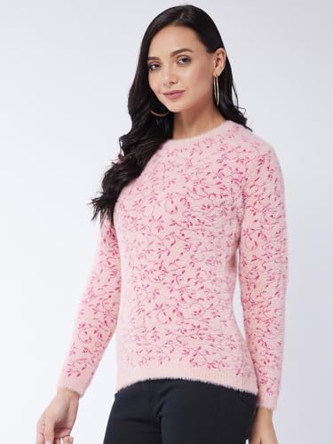 Image of Modeve Women Flower Print Sweater for Winters||Winterwear||
