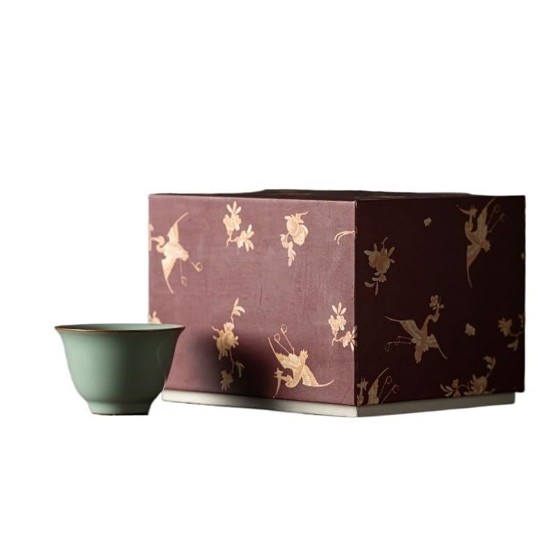 Filiżanki Matcha Mistrz Kubek Tea Cup Ceramiczny Kung Fu Kubek Herbaty Retro Ręcznie Ru Porcelana Mała Pojedyncza Filiżanka Herbaty Zestaw Herbaty Kubek Infuser