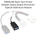 YQMAJIM Dash Cam Power Adapter Spare Output Connector Special USB Buck Module, DC 12v/24v to 5v USB Output Charging Adapter with a Type-C Shorty Cable