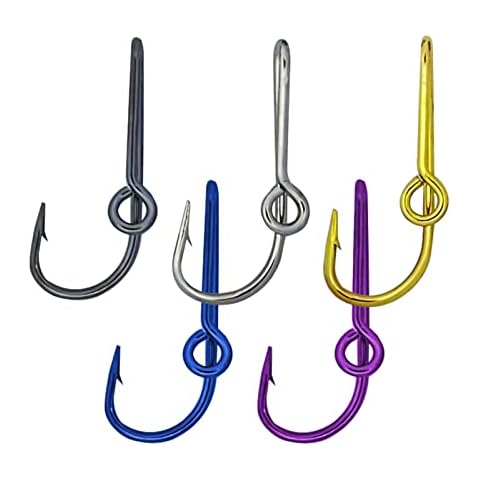 5PCS Fish Hook Hat Clip Gold Hats Pins Decal Fish Hooks for Cap Hat Tie Clasp Money Clip Cover