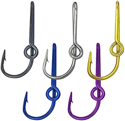 5PCS Gold Fish Hook Hats Pins Decal Hooks for Cap Hat Tie Clasp Money Clip