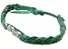 Valentine's Day Gift Shamrock Friendship Bracelet Braided Faux Leather Green