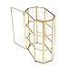 N/A/a Joyero de Cristal Vintage Dorado, Organizador de Vitrinas para Baratijas