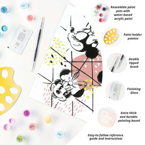 Ravensburger – CreArt Format carré 20x20 cm – Minnie Style/Disney Minnie Mouse – Loisir créatif – Peinture par numéros – Adulte - Activité créative – Dès 12 Ans – 20127 – Version française