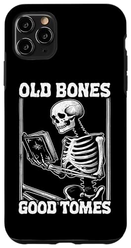 Old Bones Good Tomes Book Lover Bookworm �X�P���g���u�b�N �X�}�z�P�[�X iPhone 11 Pro Max �p