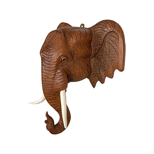 bnf® Elephant Head Wall Decoration Durable Hanging for Backdrop Living Room Study 26Cmx26Cm | Home Decor | Figurines Deal