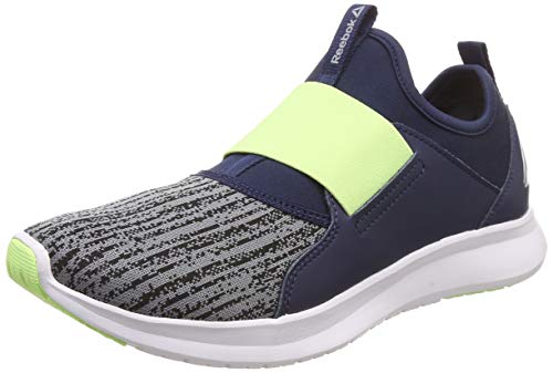 Image of Reebok Men Slip On Lp Coll Navy /Flat Grey /Elect Running Shoes-8 UK /India (42 EU)(9 US) (CN8360)
