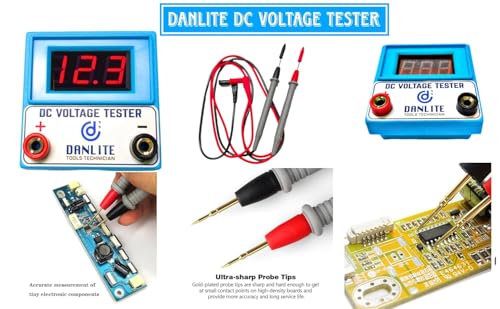 DANLITE TOOLS TECHNICIAN [21 Coplar Scanning Cable] with V519 OBD-II and ELM 327 OBD Scanner with DC Voltage Tester [MAHA-Combo]