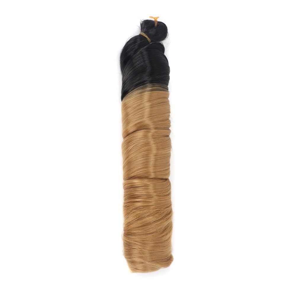 French Curl Braiding Hair 24 cale 6 sztuk Bouncy Loose Wave Peruki Szydełkowe warkocze Przedłużenia dla Kobiet Włosy Klip In (OTB29#)