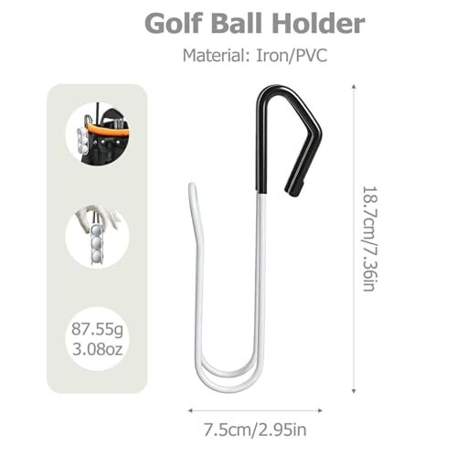 Soporte para pelotas de golf de metal inoxidable para organizar tus accesorios en el bolsillo 2