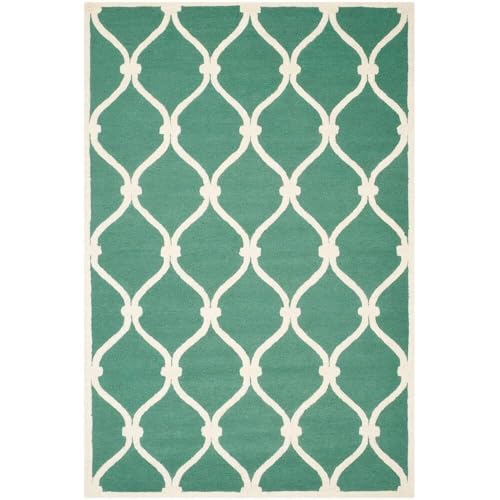 Image of Hand Tufted Wool Carpets Anti Shedding Rug Modern Carpets for Living Room Size 8x11 Feet