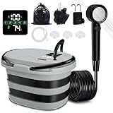 Spopal Ducha Portatil Camping, [13000mAh] [Pantalla Led] Bomba De Ducha...