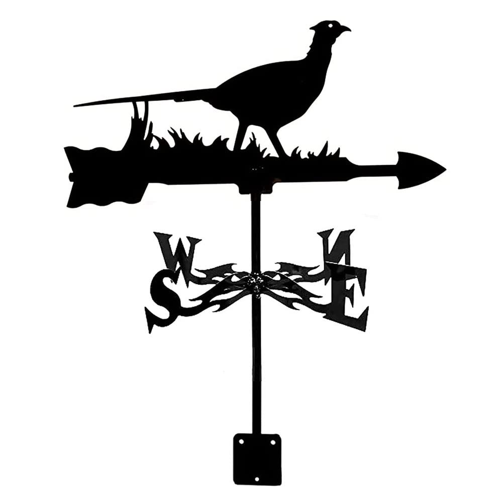 WIQUYBML wind vane Weather Vane Animal, Decoration Weathervane, Wind Direction Indicators Kit Outdoor Garden Lawn Metal Bracket garden courtyard weather (Pigeon a)