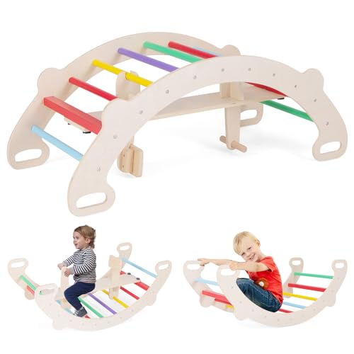 RELAX4LIFE Arco da Arrampicata e Cavallo a Dondolo Montessori