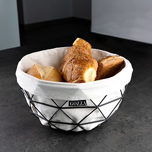 Brotkorb GOZZA ® 2 in 1 Obstkorb mit Canvas Einlage