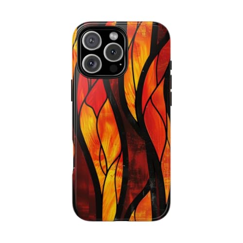 Coque iPhone 16 Pro Max Orange en terrasse et au bureau au quotidien