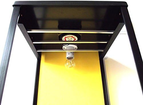 Biltong Maker Biltong Box Beef Jerky Dehydrator Biltong Spice with YELLOW Back Panel, 100g FREE SPICE and Light Bulb