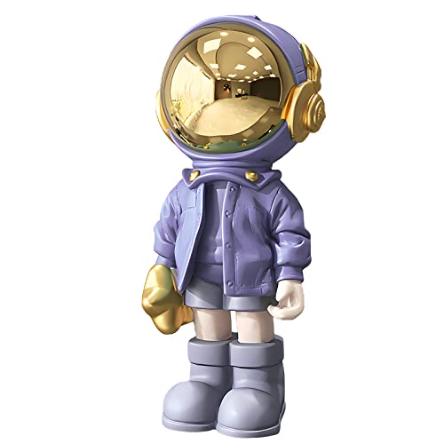 Ez4Ence Astronaut Statues Spaceman Sculpture Resin Arts Gifts Purple Figurine Ornament Room Decor For Men,Home And Crafts Desktop Accessories Tabletop Decoration, Living Room, Office, Bookshelf #TOP7