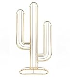 Aus hochwertigem Metall Pt, (Present Time) Kactus Nespresso Kaffeetassenhalter, Metall, Vergoldet, 20,5 x 9 x 40 cm