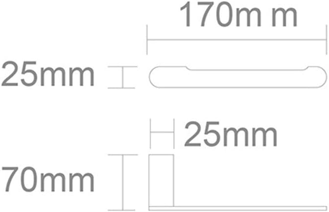 Toilet Paper Holder Brass Half Open Silver Wall Mounted Rust Free Toilet Roll Holder for Bathroom Hotel Kitchen Bathroom Accessories, Chrome