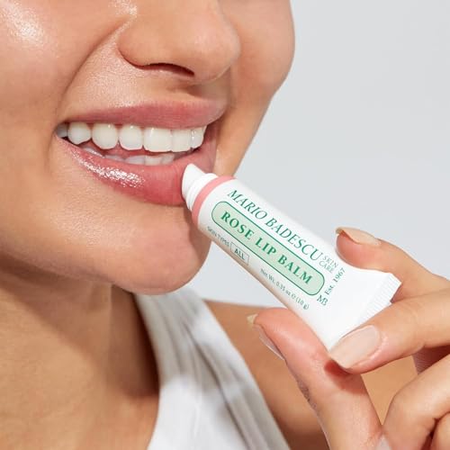 Image of Mario Badescu Moisturizing Lip Balm for Dry Cracked Lips, Infused with Coconut Oil and Shea Butter, Ultra-Nourishing Lip Care Moisturizer for Soft, Smooth and Supple Lips