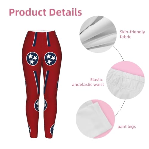 Leggings de compresión suaves de Tennessee para fitness femenino 6