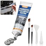 AllisWay Dishwasher Basket Rust Repair, Liquid Rubber, Dishwasher Basket Repair Rubber, Waterproof, Rustproof and Heat Resistant, Repair of Dishwasher Basket Surfaces, 50 ml, Grey