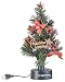 Produktbild PEARL Weihnachtsbaum Auto: USB-Weihnachtsbaum mit LED-Farbwechsel-Glasfaserlichtern (für Auto 12V, USB Tannenbaum, Zigarettenanzünder 12 Volt fürs)