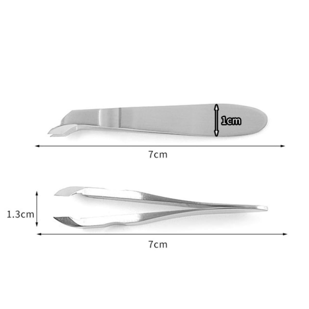 Stainless Steel Cuticle Nipper and Dead Skin Remover, Portable Nail Trimmer Set with Cuticle Pusher for Manicure at Home and Salon Use