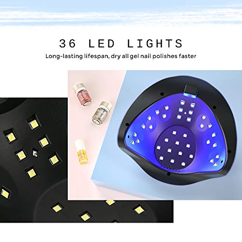 crenova UV LED Nail Lamp, 120W Nail Dryer Light with 4 Timers for Salon-Grade Nail Manicure and Pedicure - Thumbnail 4