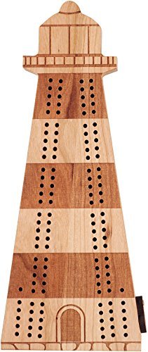 Lighthouse Shaped Cribbage Board - Made in USA