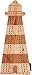 Lighthouse Shaped Cribbage Board - Made in USA